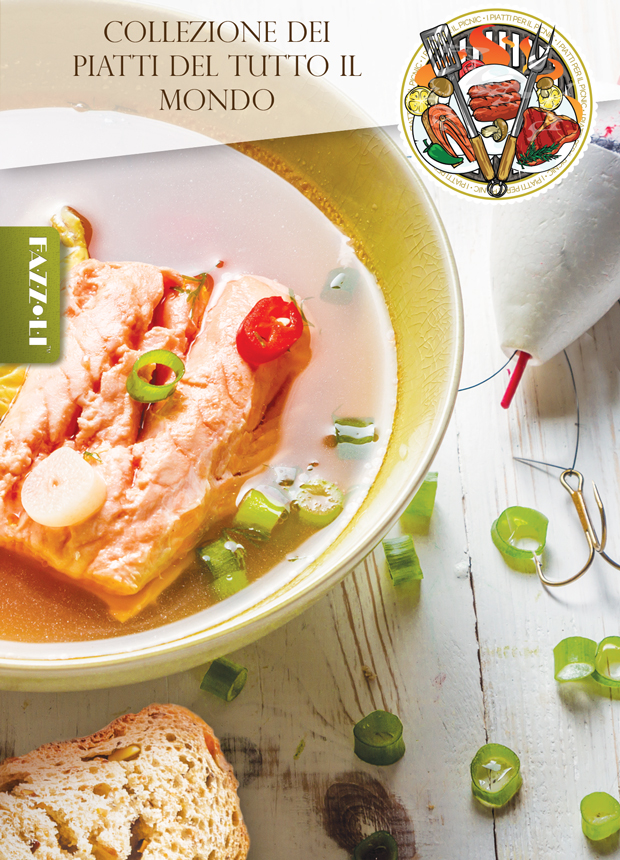 Squash con lucioperca con pomodori