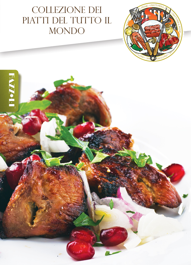 Carne di suino a Barbecue con succo di melograno